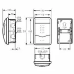 3704 ТАБЛО АПАРТАМЕНТНО 4 МОДУЛА СКРИТ МОНТАЖ - Image 2