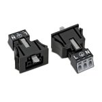 890-703 КОНЕКТОР 3P 16A ЧЕРЕН 0.25-1.5mm НЕПОДВЖЕН