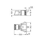 890-703 КОНЕКТОР 3P 16A ЧЕРЕН 0.25-1.5mm НЕПОДВЖЕН - Image 2