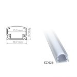 АЛУМИНИЕВ ПРОФИЛ СС026 17X10mm ЗА LED ЛЕНТА