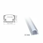 АЛУМИНИЕВ ПРОФИЛ СС026 17X10mm ЗА LED ЛЕНТА